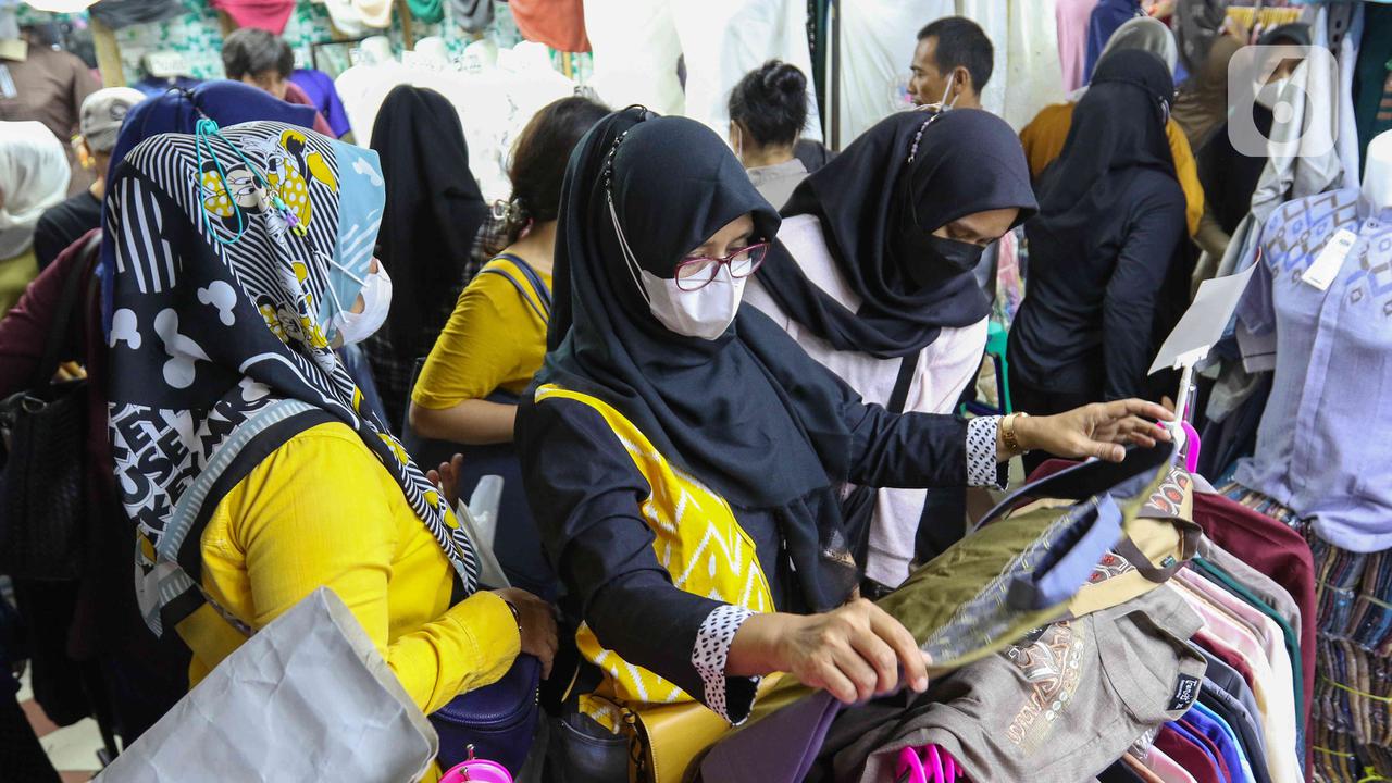 Pasar Tanah Abang kembali ramai pengunjung