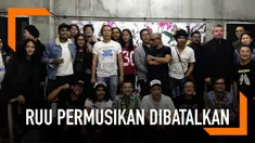 Rancangan RUU Permusikan telah disepakati untuk ditarik oleh para musikus. Keputusan ini didapat setelah terjadinya konferensi meja potlot.