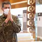 Saat acara Serah Terima Jabatan Kepala BNPB di Graha BNPB, Jakarta, Selasa (25/5/2021), Doni Monardo menyampaikan BNPB ibarat kesatuan lamanya, Kopassus. (Badan Nasional Penanggulangan Bencana/BNPB)