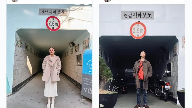 Audi Marissa sambangi lokasi photoshoot BTS dan drakor terkenal (Sumber foto: Instagram @audimarissa)