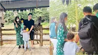 Momen seru Rachel Vennya dan Okin ajak Xabiru dan Chava liburan di taman safari. (Sumber: Instagram/rachelvennya)