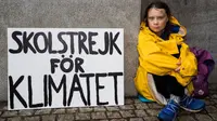 Gadis berusia 16 tahun asal Swedia, bernama Greta Thunberg (Swara Tunaiku)