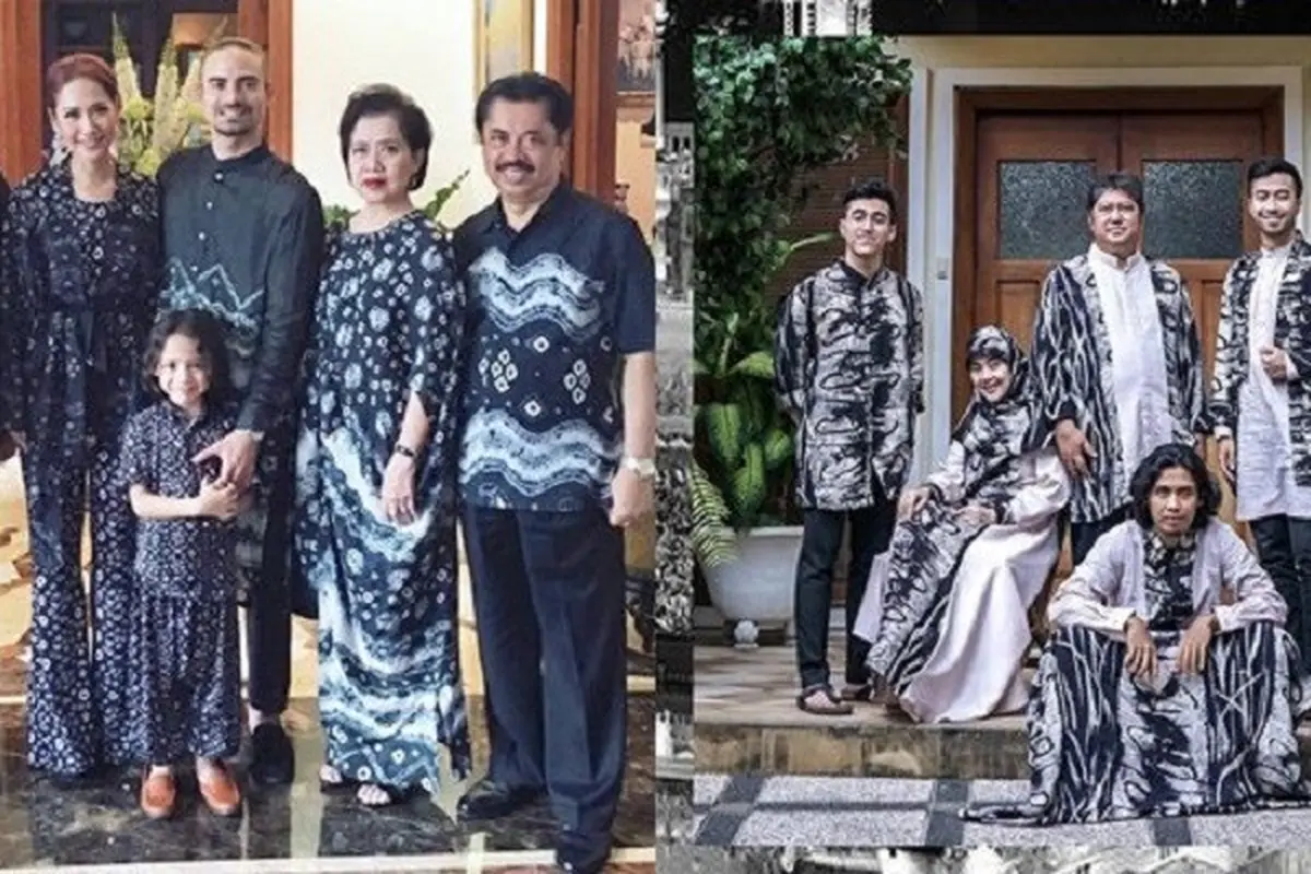 artis ini pakai baju lebaran kompakan dengan keluarga (kapanlagi/instagram)