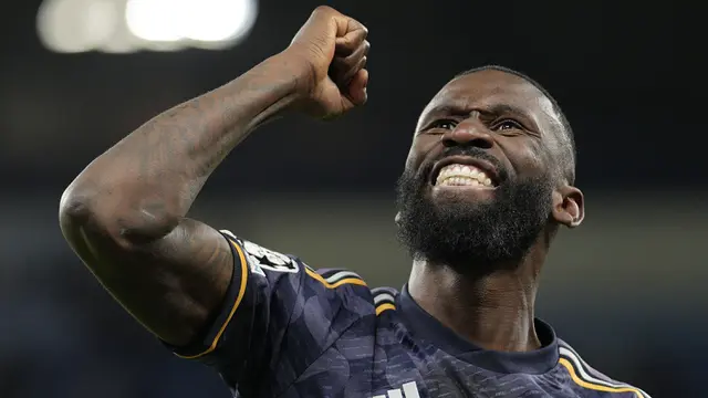 Antonio Rudiger - Manchester City vs Real Madrid: Leg Kedua Perempatfinal Liga Champions 2023/2024