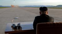 Ilustrasi uji coba misil Korea Utara (AP/KCNA)