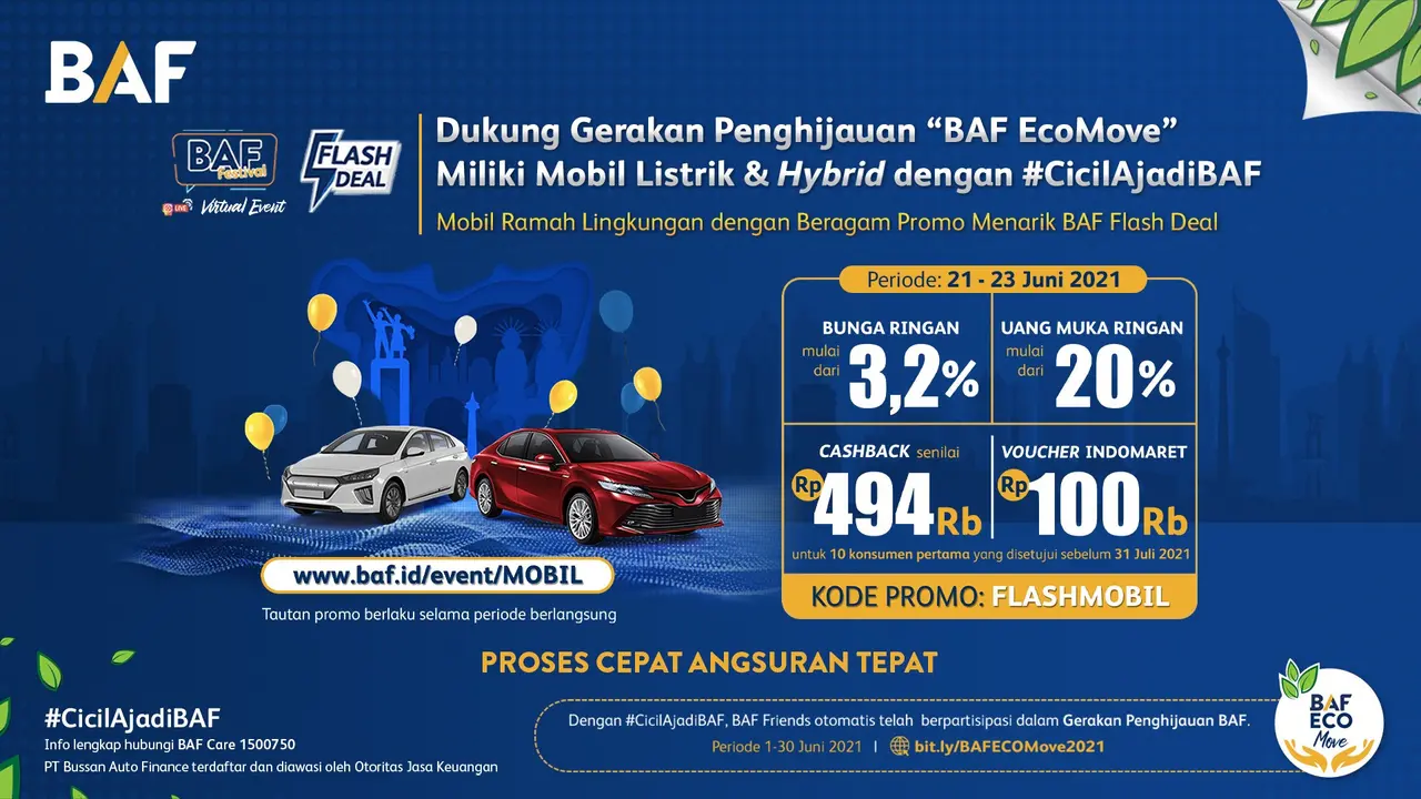 Mau Punya Mobil Ramah Lingkungan? #CicilAjadiBAF Dapatkan Penawaran Spesial!