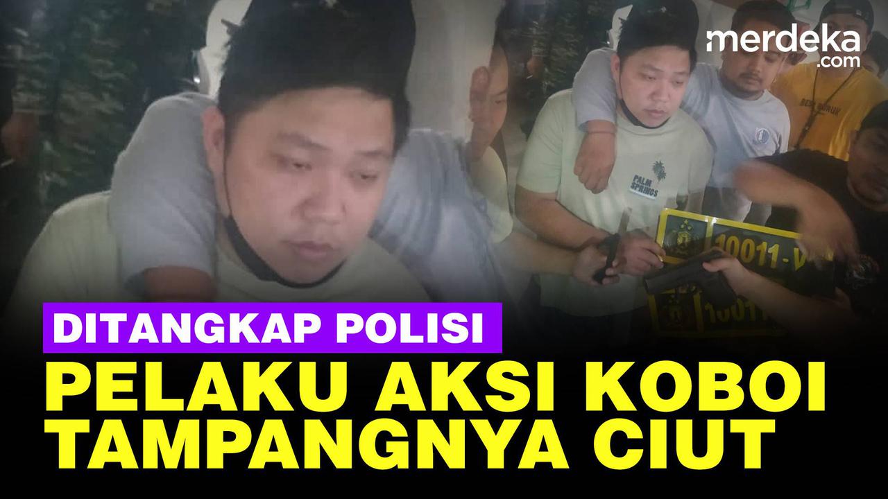 VIDEO: Detik-Detik Polisi Tangkap Koboi Jalanan Todong Pistol di Tol
