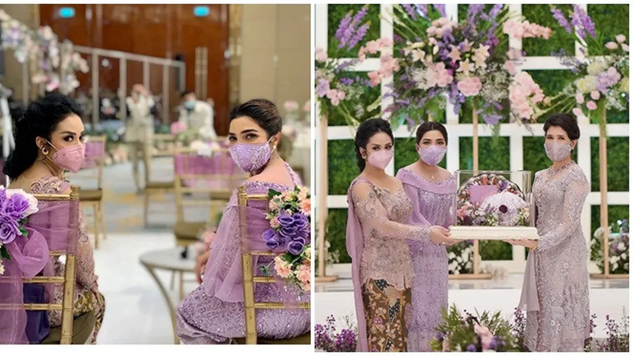 6 Potret Kedekatan Ashanty dan Krisdayanti di Acara Lamaran Aurel Hermansyah