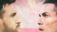 Lionel Messi dan Cristiano Ronaldo (Bola.com/Adreanus Titus)