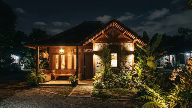 Desain Rumah dengan Tata Cahaya Hangat Malam Hari