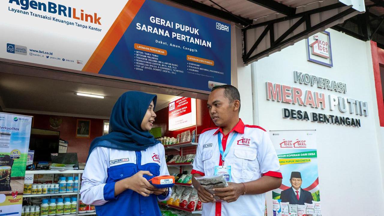 AgenBRILink jadi Tulang Punggung Keuangan Desa, BRI Dukung Perkuat Peran Koperasi Merah Putih
