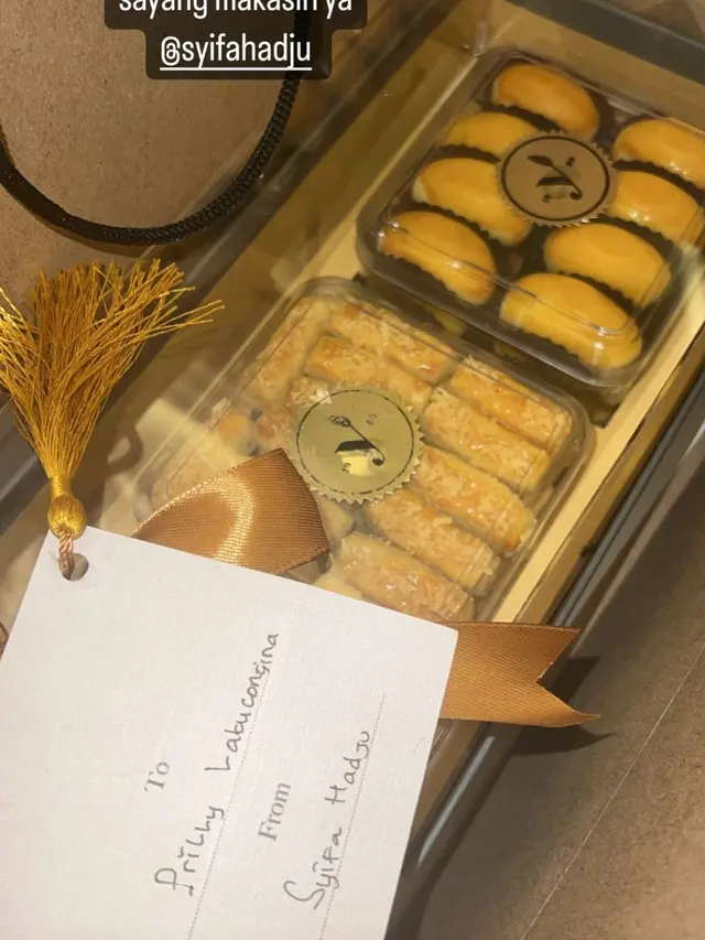 Hampers Lebaran Artis 2023. (Foto: Instagram Stories/prillylatuconsina)