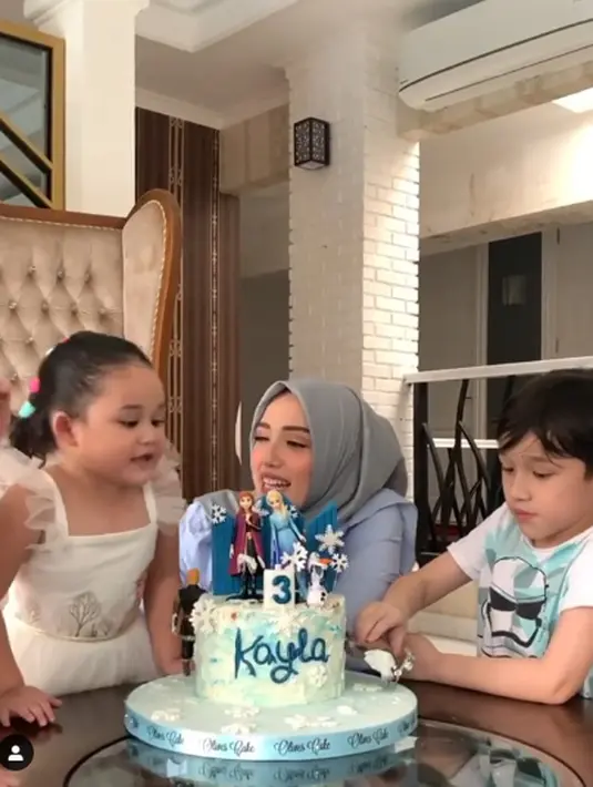 Ultah Kayla Anak Pasha Ungu (Instagram/adeliapasha)