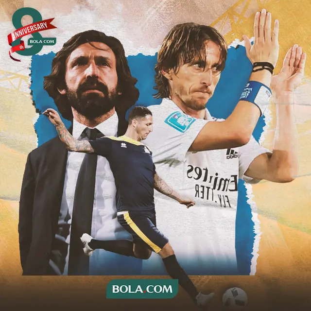 Ilustrasi - 8 Pemain yang Telat Bersinar (Luka Modric, Andrea Pirlo, Marco Materazzi)