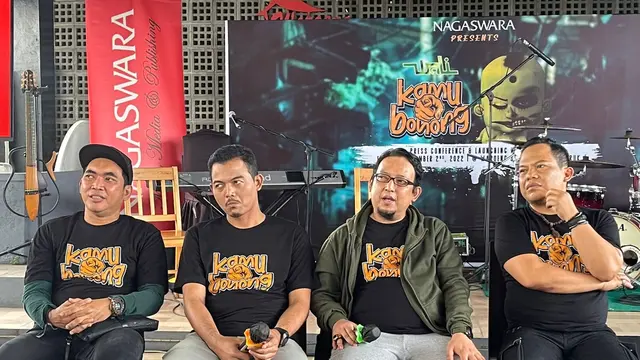 Wali Band saat merilis single berjudul Kamu Bohong ciptaan Apoy WALI. (Foto: Dok. Nagaswara)