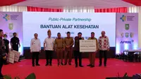 APRIL Group, produsen pulp dan kertas yang berlokasi di Pangkalan Kerinci, Kabupaten Pelalawan, Provinsi Riau, ambil bagian dalam mendukung program prioritas pemerintah dalam penguatan integrasi layanan kesehatan primer melalui skema Public-Private Partnership dengan Kementerian Kesehatan Republik Indonesia (Istimewa)