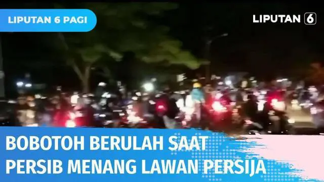 VIDEO: Persib Bandung Menang Lawan Persija Jakarta, Aksi Perayaan Bobotoh Bikin Resah