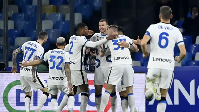 FOTO: Inter Milan Sama Kuat Lawan Napoli