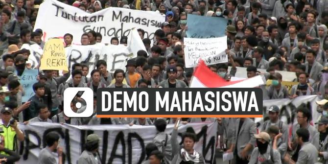 VIDEO: Demo Ribuan Mahasiswa Gunadarma Tutup Jalan Margonda