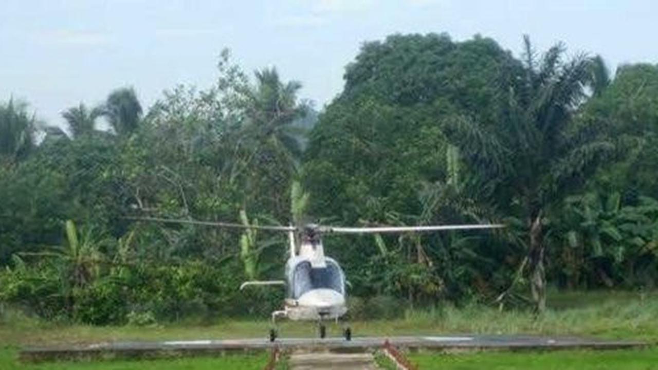 Helikopter berisi menteri pertanian Malaysia mendarat di Nunukan