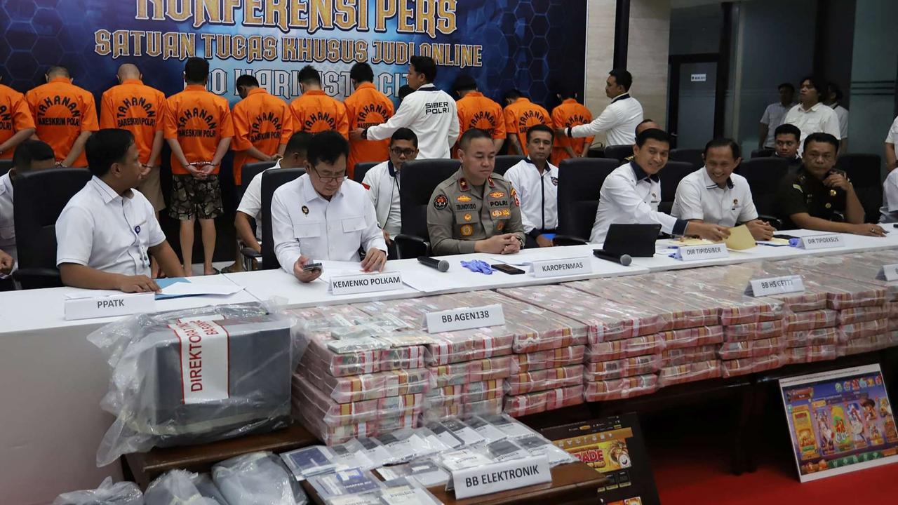 Polisi sita uang Rp61 miliar terkait kasus judi online