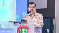 Wakil Presiden RI ke-10 dan ke-12, Jusuf Kalla (JK) di acara Rapimnas PGRI Tahun 2025 di Hotel Millenium Jakarta, jumat (27/06/2025). (Foto: Istimewa).