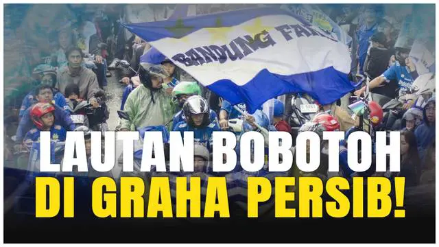 VIDEO: Lautan Biru! Bobotoh Tumpah Ruah Rayakan Juara Bareng Pemain Persib Bandung