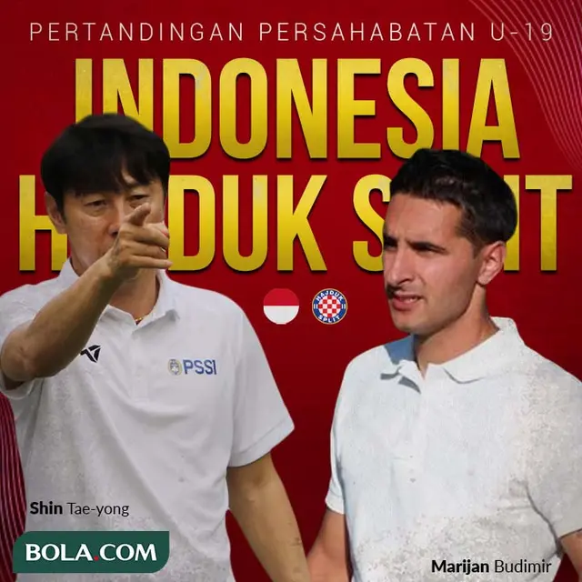 Timnas Indonesia - Timnas Indonesia U-19 Vs Hajduk Split U-19 - Head to Head Pelatih