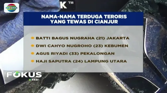 Diduga akan melancarkan aksi balas dendam dengan melakukan teror ke Mako Brimob, empat orang terduga teroris di Cianjur terlibat baku tembak dengan petugas, dan akhirnya tewas.