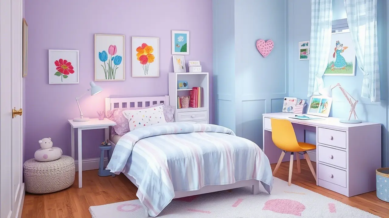 kamar tidur anak perempuan (ilustrasi by qwen.ai)