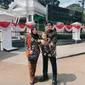 Atta Halilintar dan Aurel Hermansyah diundang dalam acara mitoni atau peringatan 7 bulanan kehamilan Erina Gudono, di Istana Bogor, Minggu (11/8/2024). (Foto: Dok. Instagram @attahalilintar)