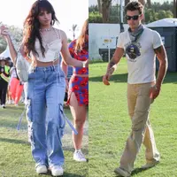 Camila Cabello tampak hadir mengenakan cropped bustier top, celana jeans, serta beberapa aksesori kalung mutiara. [Foto: IG/evashionma].