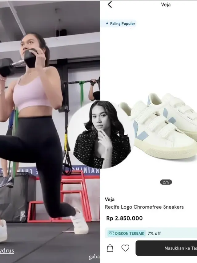 Azizah Salsha Nge-gym