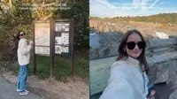 Tampil Stylish, Ini 7 Momen Seru Enzy Storia Main ke Great Falls National Park
