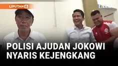 Kejadian tak terduga dialami Kompol Syarif Muhamad ajudan Presiden ke-7 Joko Widodo. Dia nyaris kejengkang saat menemani Jokowi saat melakukan wawancara.

Untung saja ada Mayor Windra Sanur dengan sigap menahan tubuh Syarif.