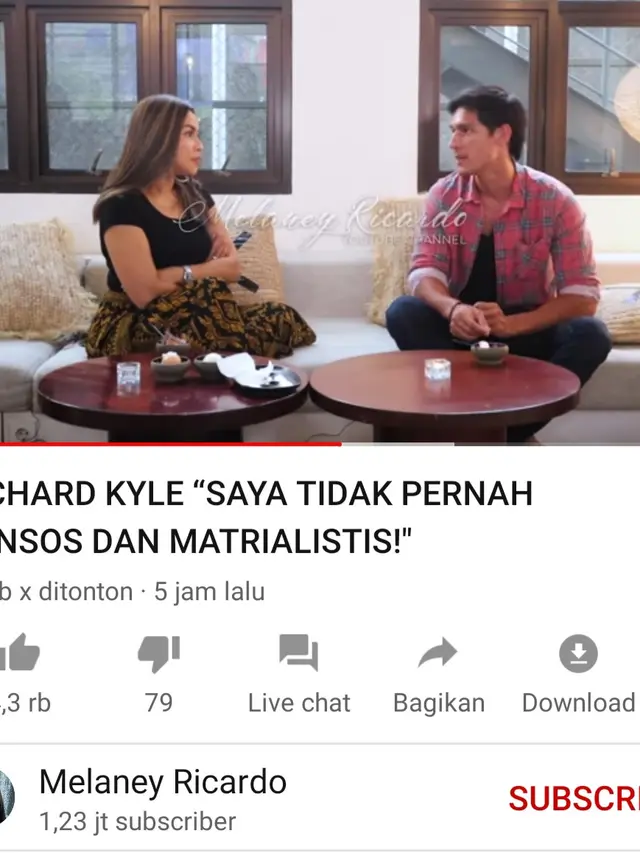 Unggahan Melaney Ricardo. (Foto: YouTube Melaney Ricardo)