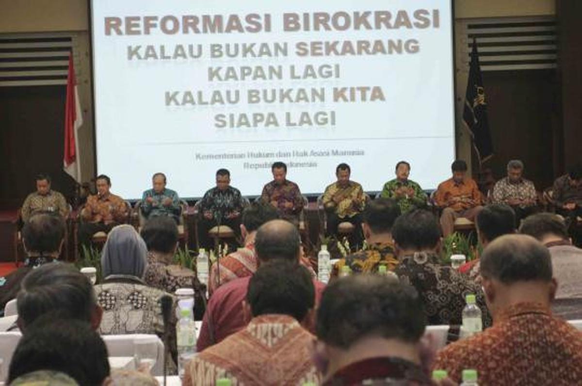 Kemenkumham gelar rapat reformasi birokrasi