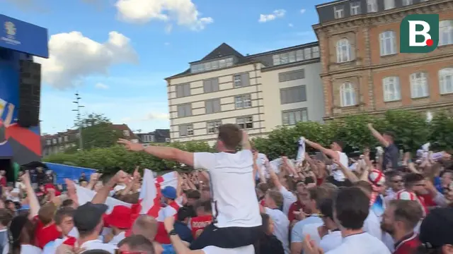 Fans Inggris di Euro 2024