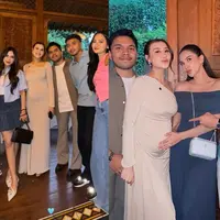 Intip gaya pasangan selebriti yang tampil dengan serba biru di gender reveal party  (@aaliyah.massaid)