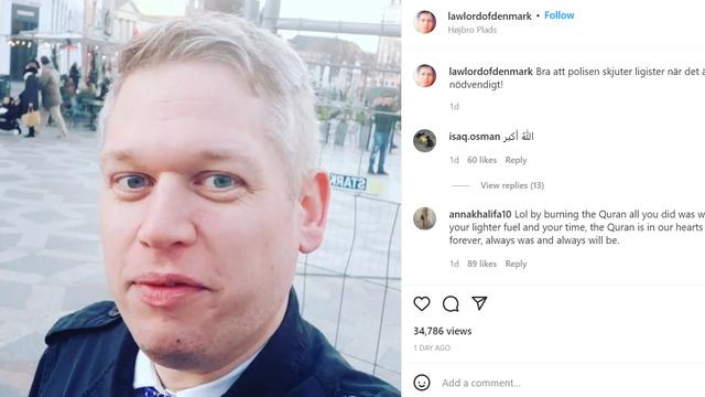 Rasmus Paludan, politisi Denmark yang bakar Al-Quran.