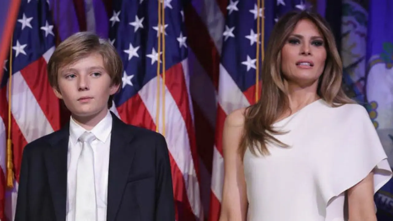 Barron and Melania Trump