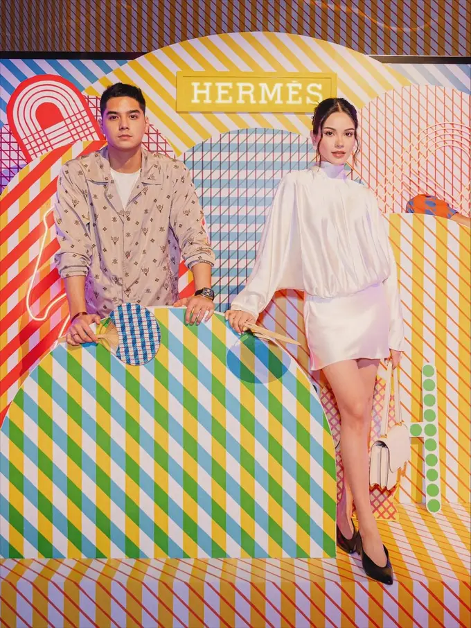 Serasi dan Elegan, Alyssa Daguise & Al Ghazali Tampil Menawan di Malam Perayaan Hermès The Spirit of the Faubourg