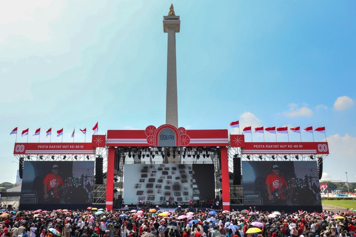 BRI Turut Sukseskan Pesta Rakyat & Karnaval HUT ke-80 RI di Monas