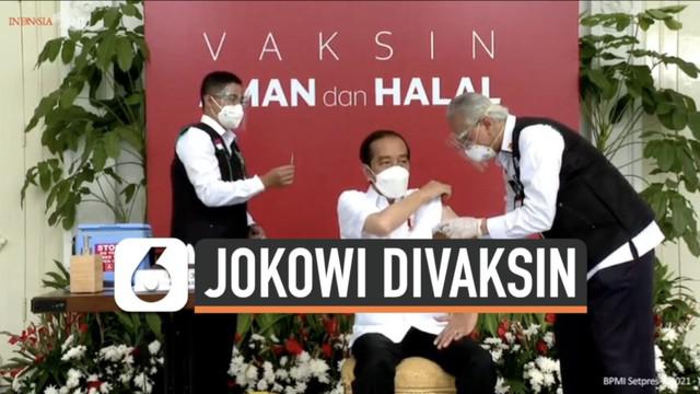 Presiden Jokowi sampaikan pidato setelah terima vaksin Covid-19. Apa penjelasan Presiden Joko Widodo setelah teriima Vaksin Covid-19?