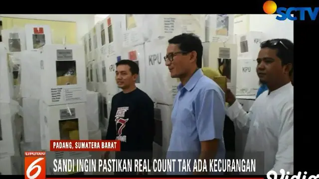 Sandiaga di Kota Padang: Akan Kawal Penghitungan di PPK hingga Tuntas