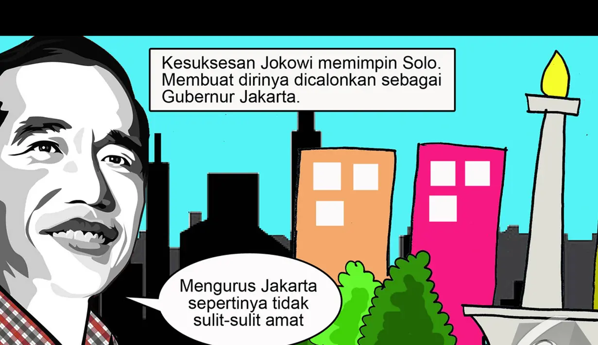 Jokowi tertarik untuk memimpin Jakarta (Liputan6.com/Nasuri Suray)