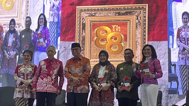 Acara syukuran ulang tahun ke-88 Anggota Wantimpres Irjen Pol (Purn) Sidarto Danusubroto di Hotel Bidara, Jakarta Selatan, Selasa (11/6/2024). (Liputan6.com/Winda Nelfira)