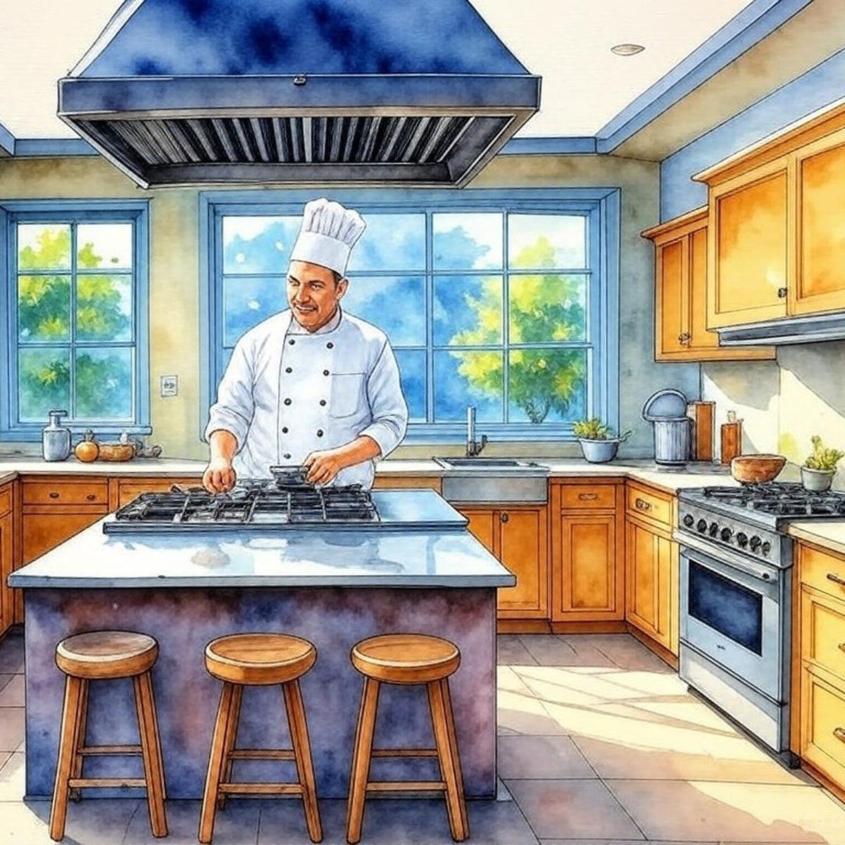 Dapur dengan ventilasinya
