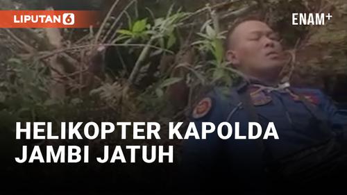 VIDEO: Helikopter yang Ditumpangi Kapolda Jambi Mendarat Darurat, Tidak Ada Korban Jiwa