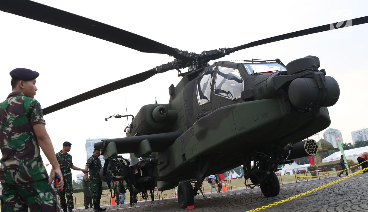 Foto Gaharnya Helikopter Apache Ah 64e Milik Tni News Liputan6 Com